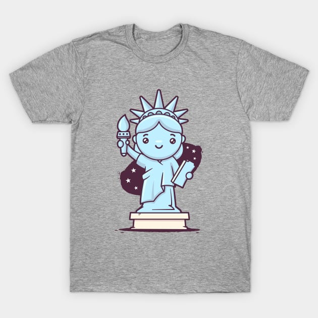 Cute Miss Liberty T-Shirt by zoljo